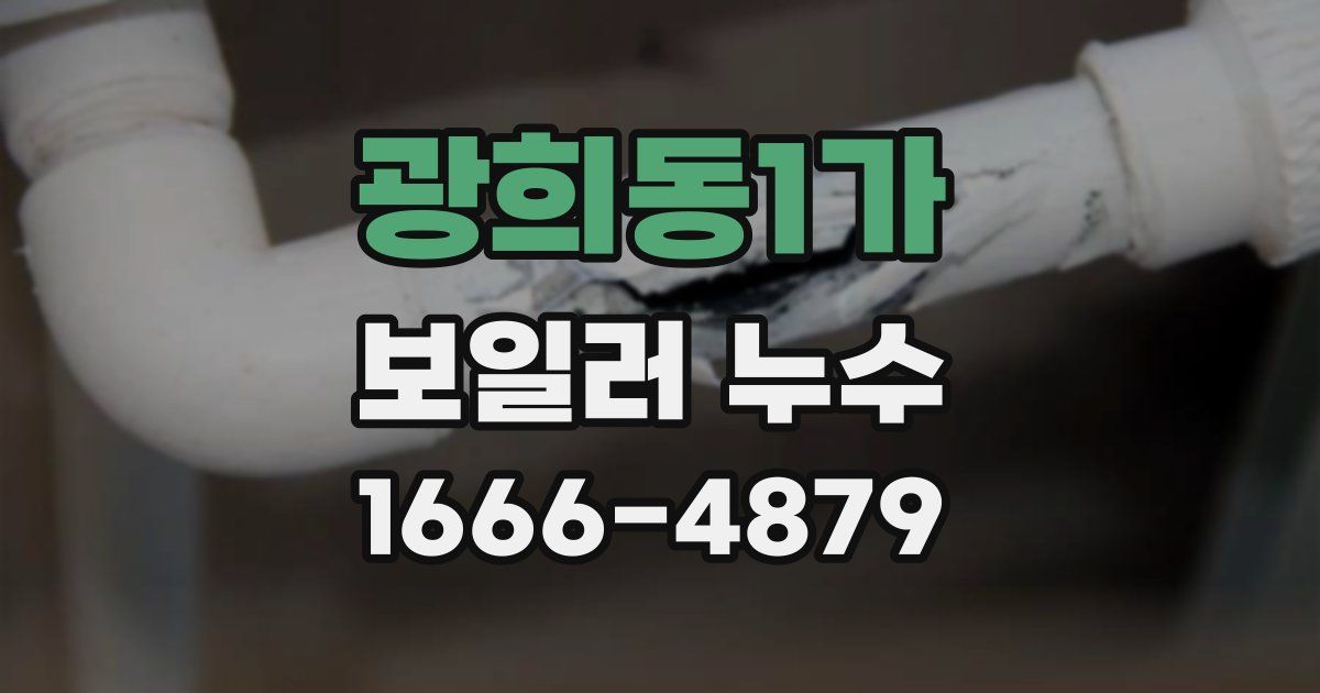 광희동1가 보일러 누수