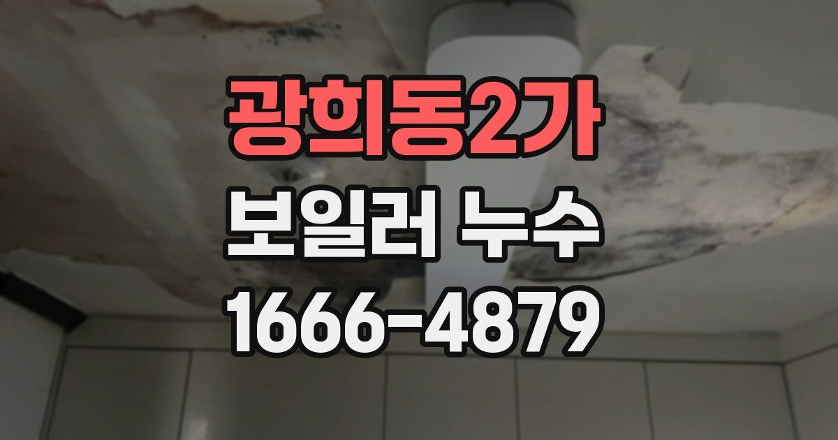 광희동2가 보일러 누수