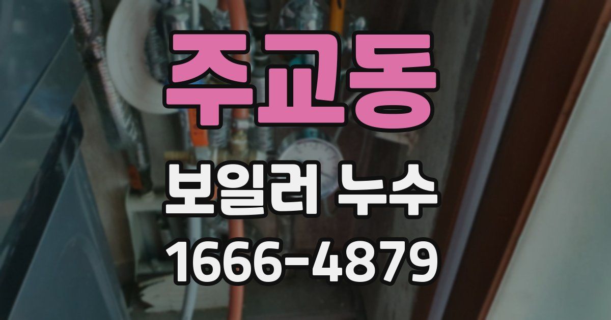 주교동 보일러 누수