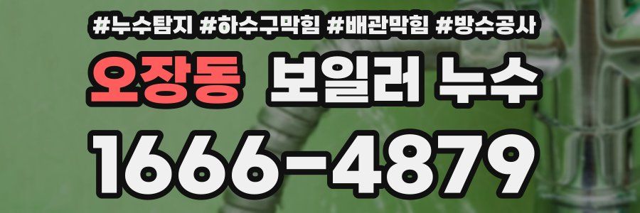 오장동 보일러 누수