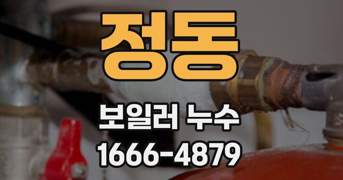 정동 보일러 누수