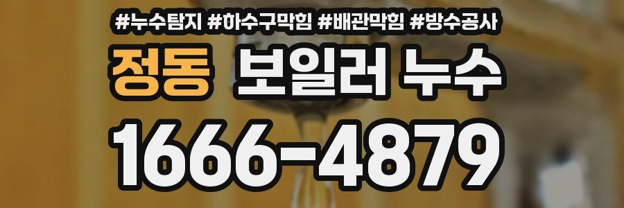 정동 보일러 누수