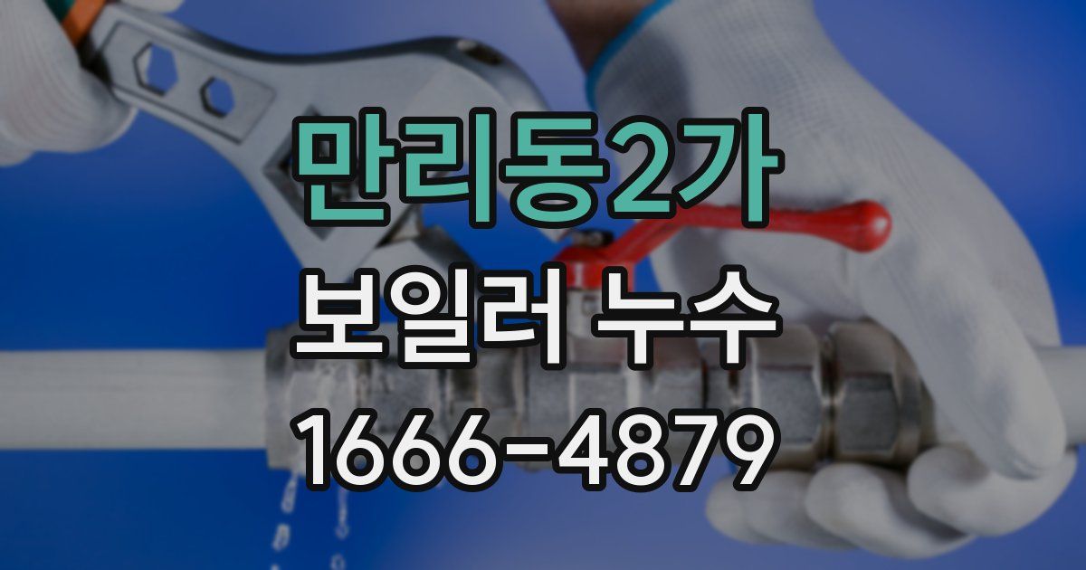 만리동2가 보일러 누수
