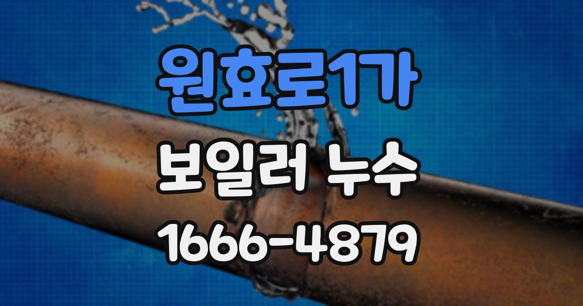원효로1가 보일러 누수