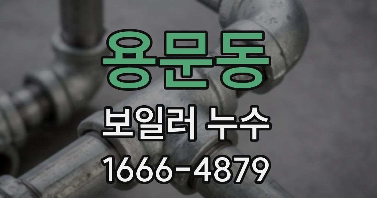 용문동 보일러 누수