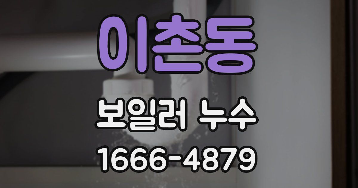 이촌동 보일러 누수