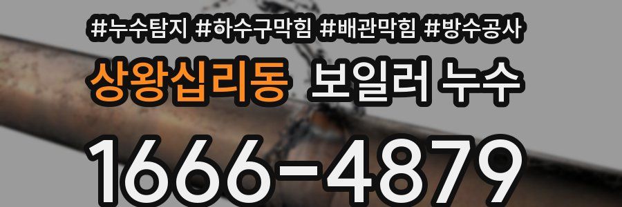 상왕십리동 보일러 누수
