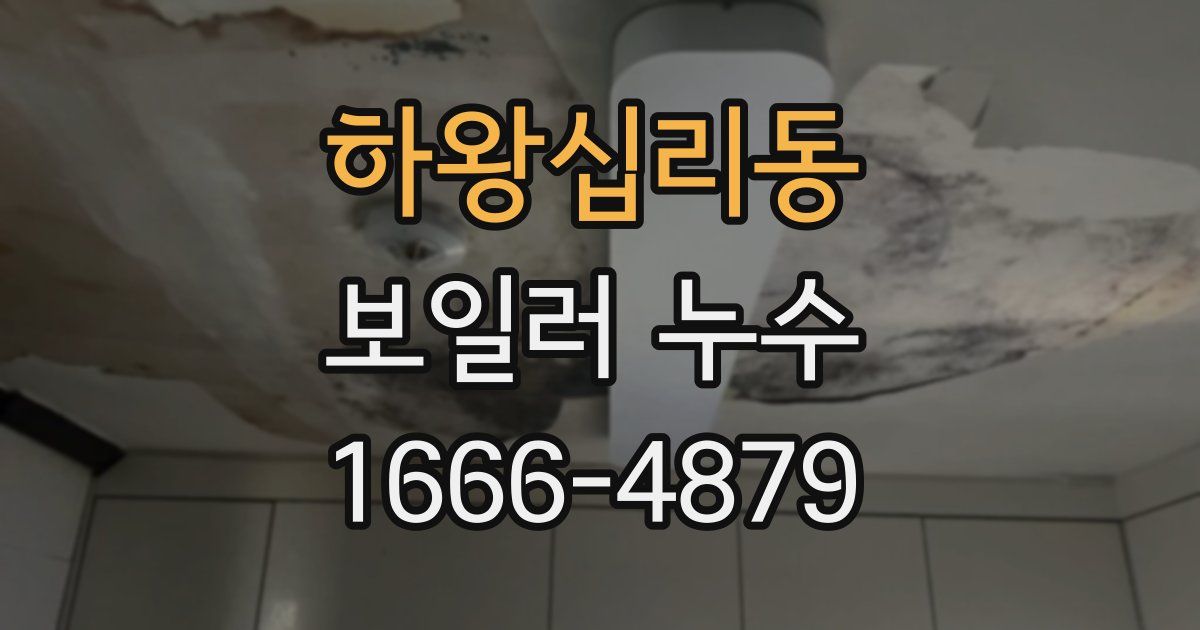 하왕십리동 보일러 누수