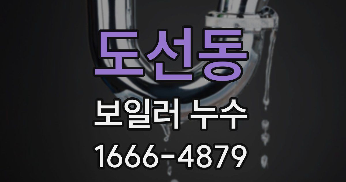 도선동 보일러 누수