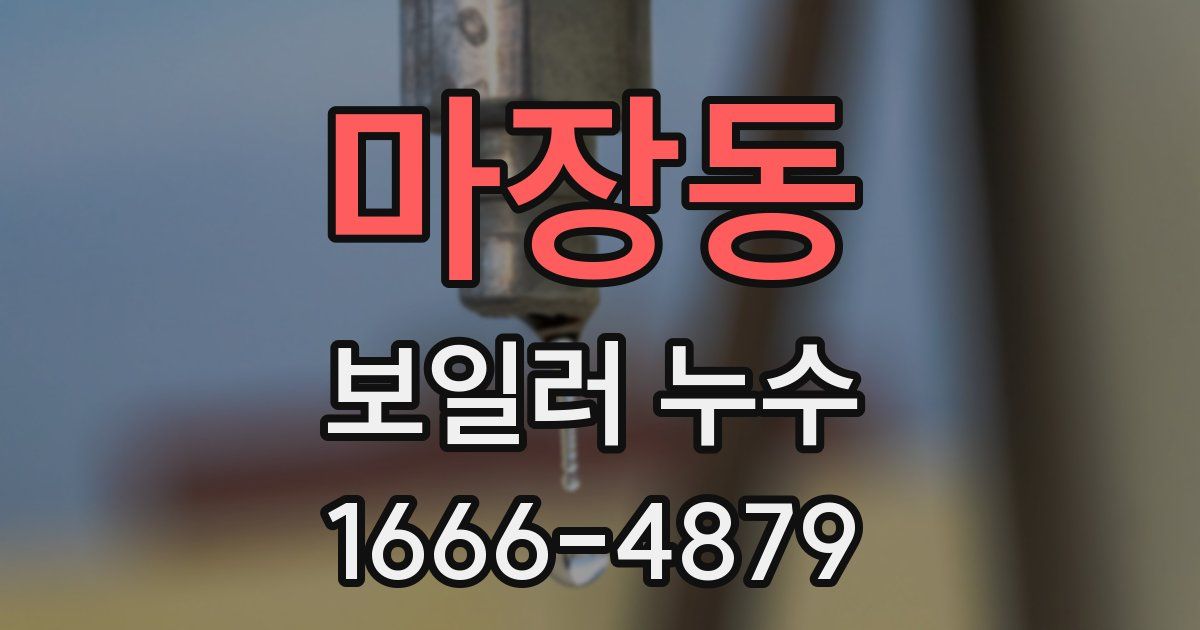 마장동 보일러 누수