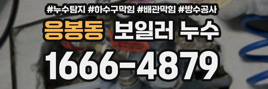응봉동 보일러 누수