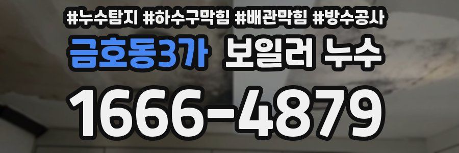 금호동3가 보일러 누수