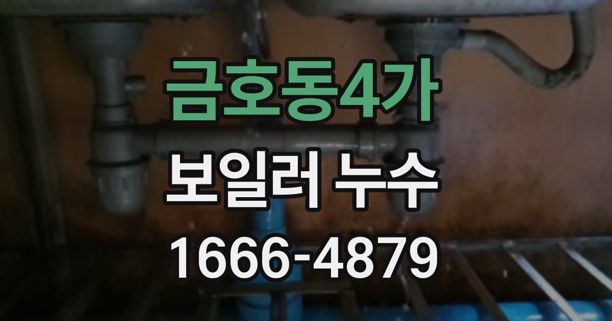 금호동4가 보일러 누수