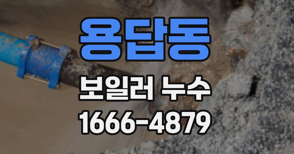 용답동 보일러 누수