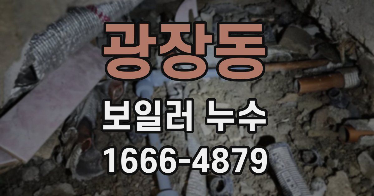 광장동 보일러 누수