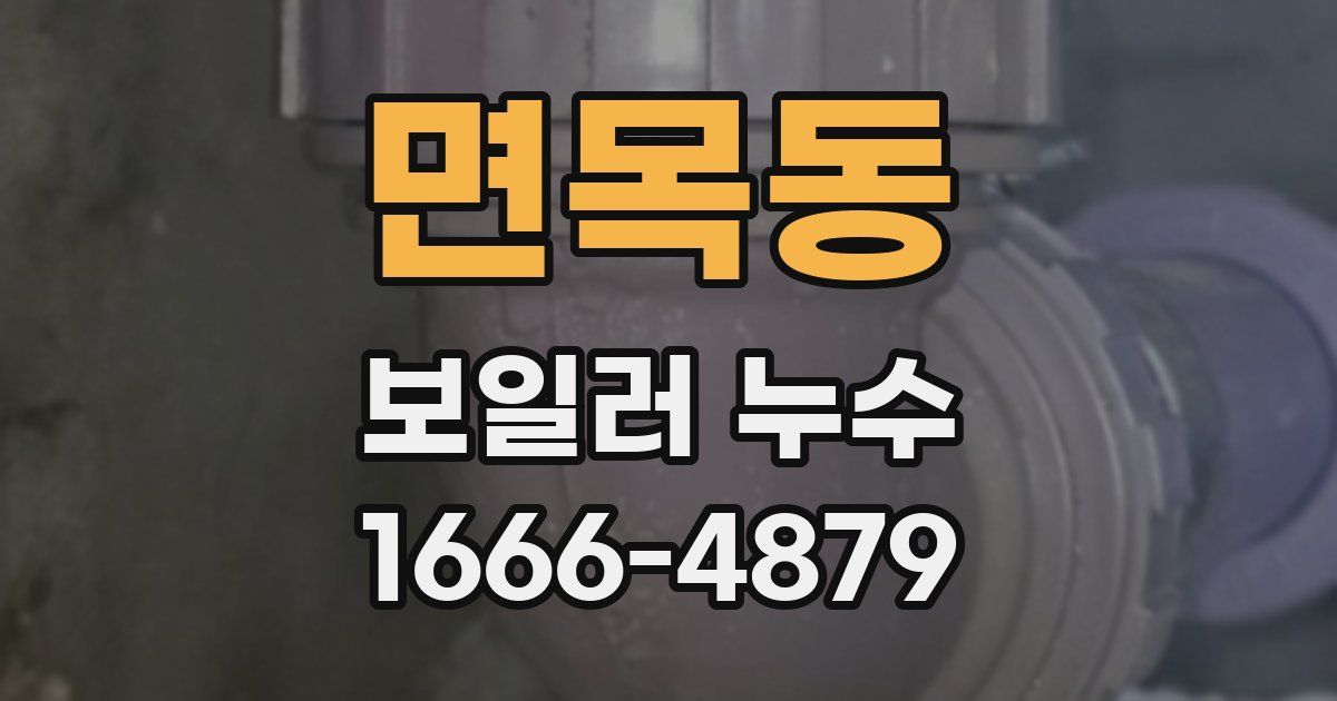 면목동 보일러 누수