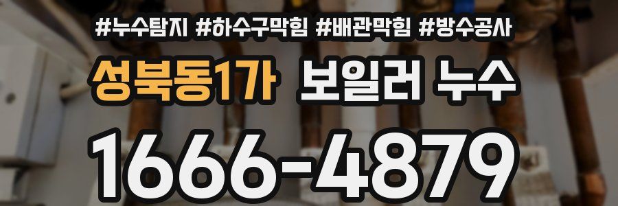 성북동1가 보일러 누수