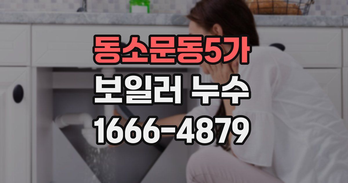 동소문동5가 보일러 누수