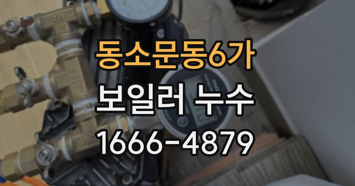동소문동6가 보일러 누수