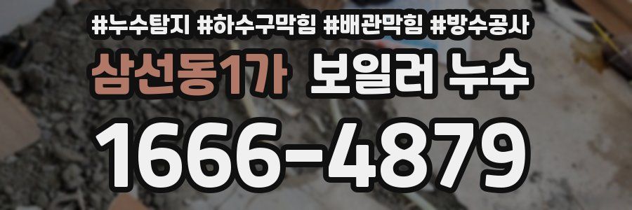 삼선동1가 보일러 누수