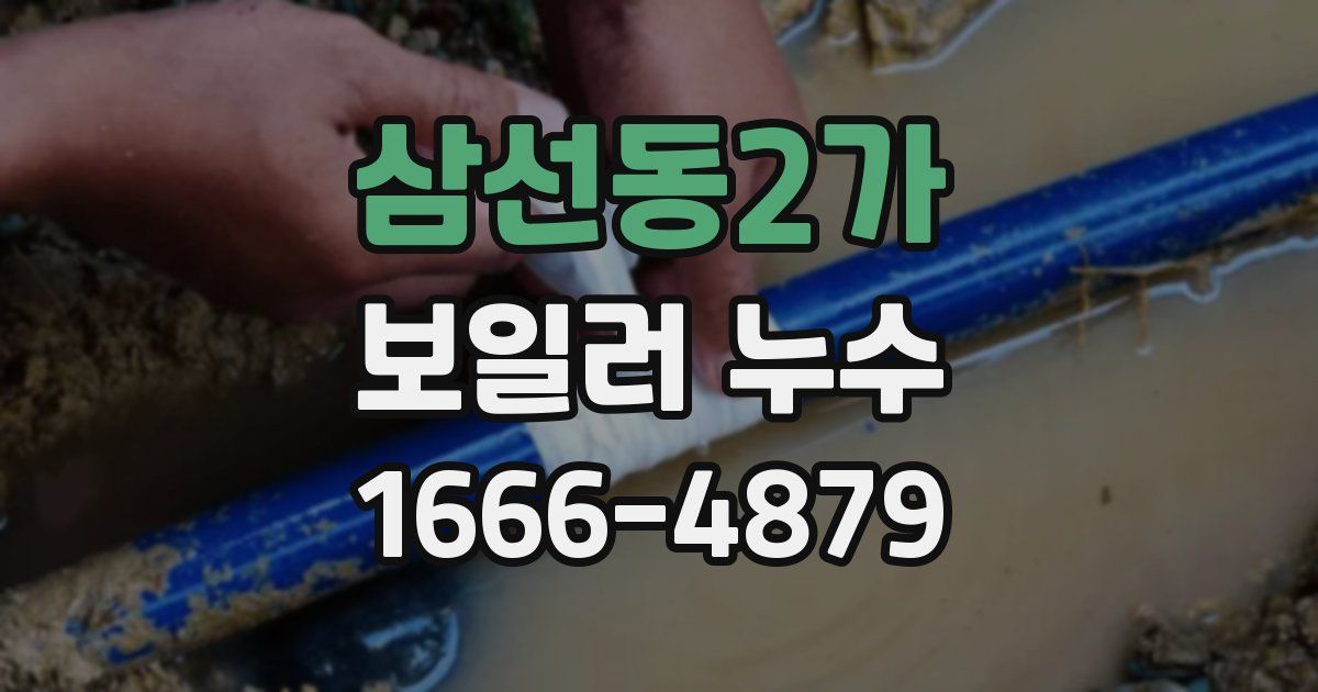 삼선동2가 보일러 누수