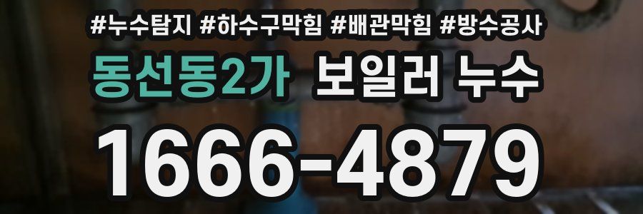 동선동2가 보일러 누수
