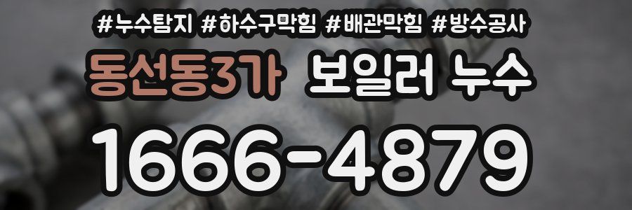 동선동3가 보일러 누수