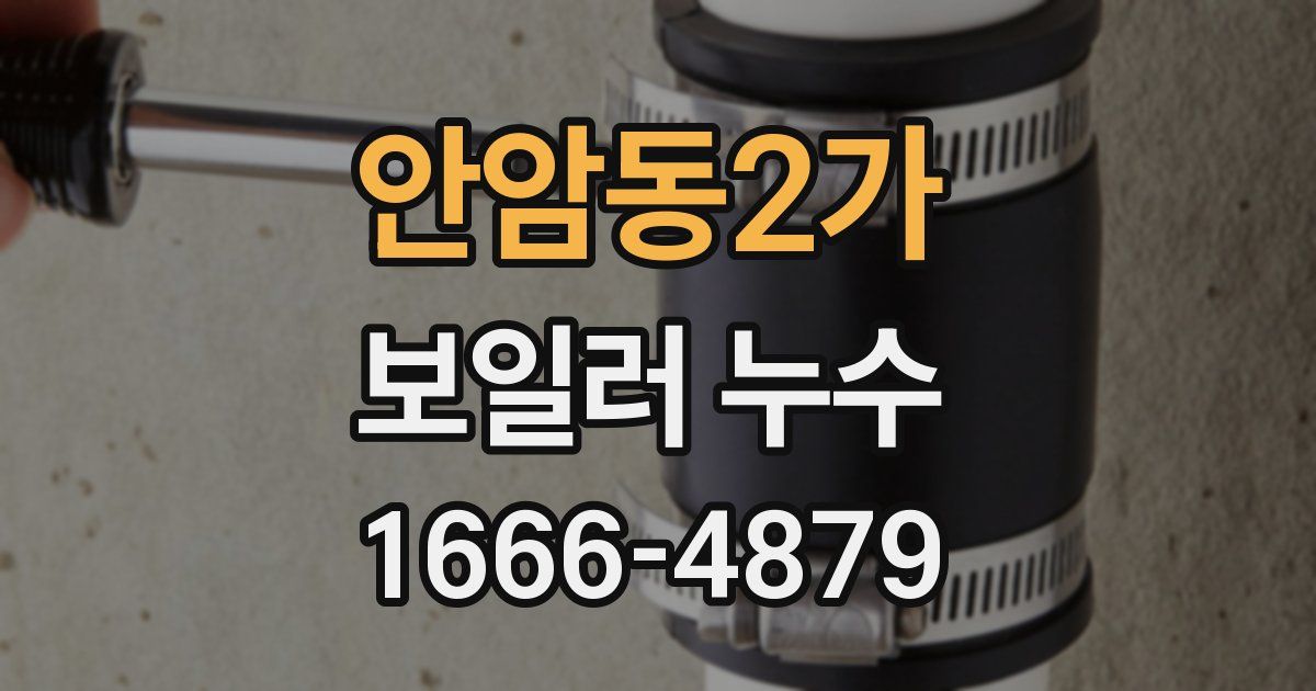 안암동2가 보일러 누수