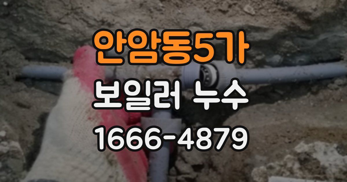 안암동5가 보일러 누수