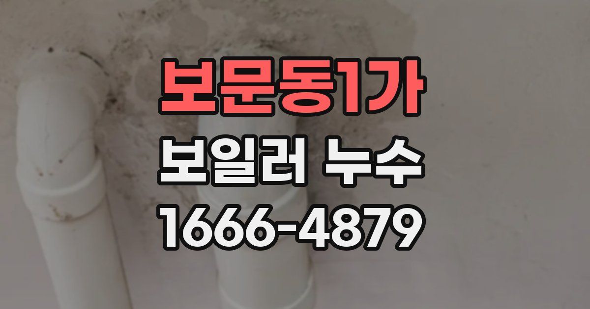 보문동1가 보일러 누수