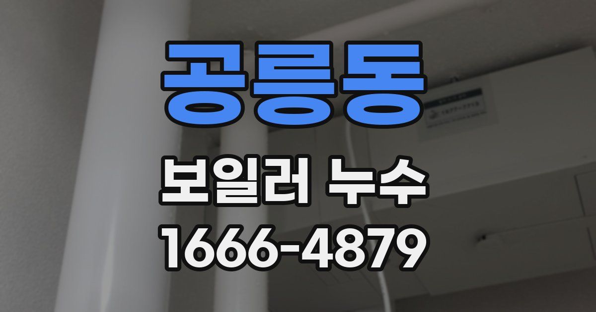 공릉동 보일러 누수