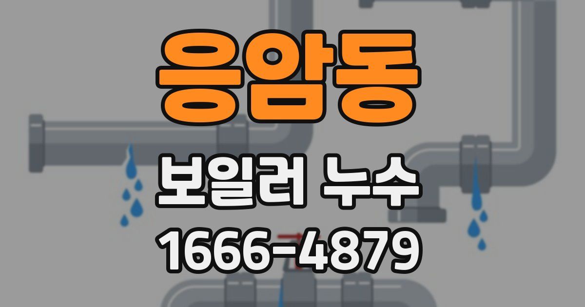 응암동 보일러 누수