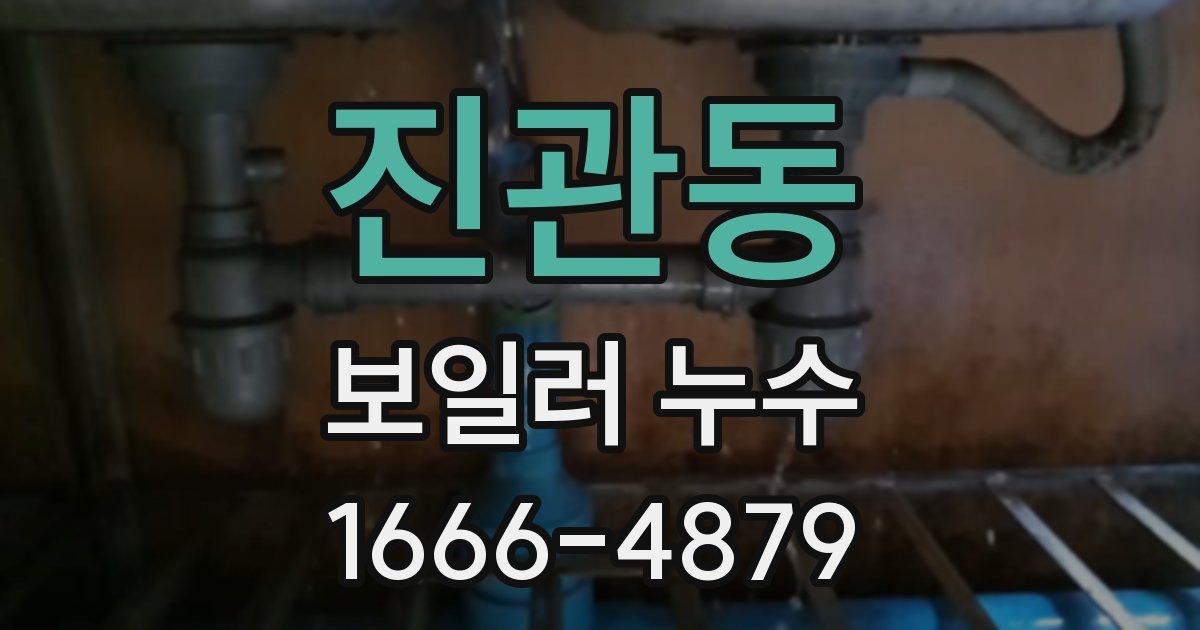 진관동 보일러 누수