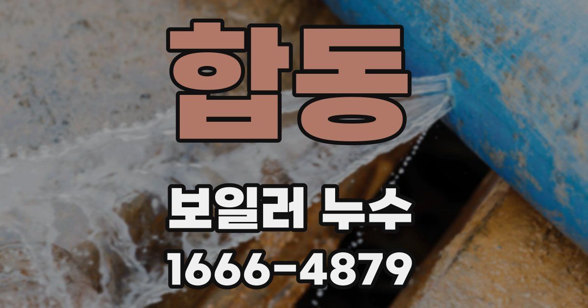 합동 보일러 누수