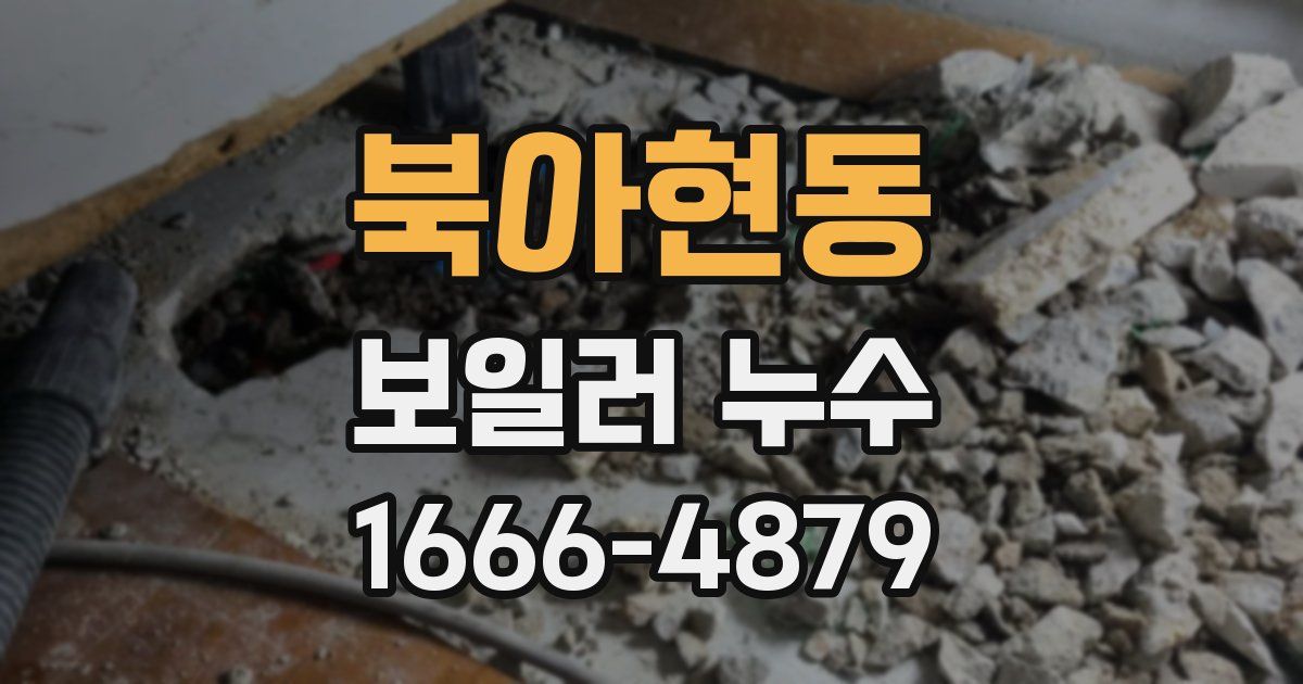 북아현동 보일러 누수