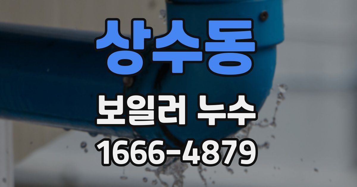 상수동 보일러 누수