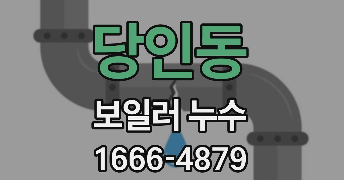 당인동 보일러 누수