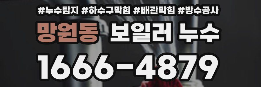 망원동 보일러 누수