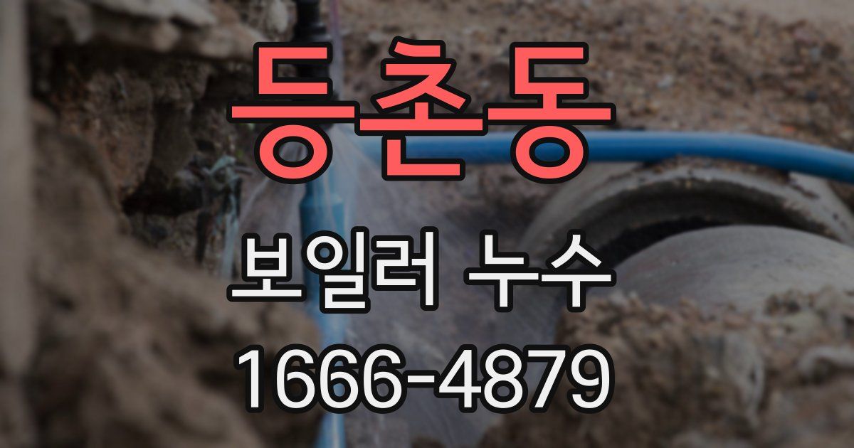 등촌동 보일러 누수