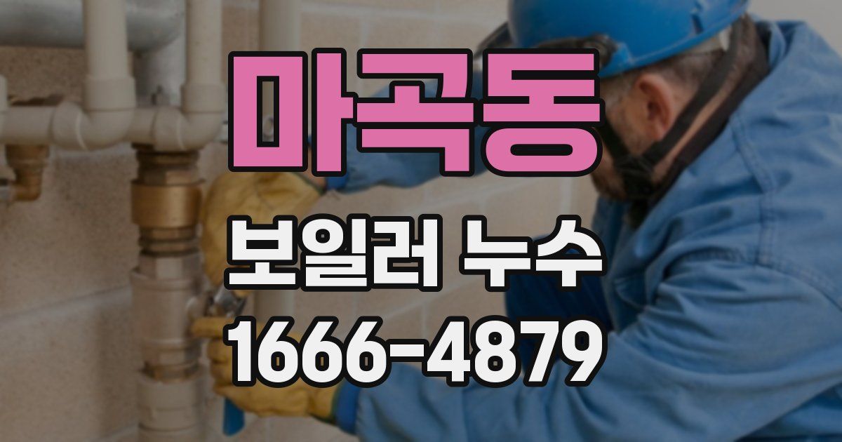 마곡동 보일러 누수