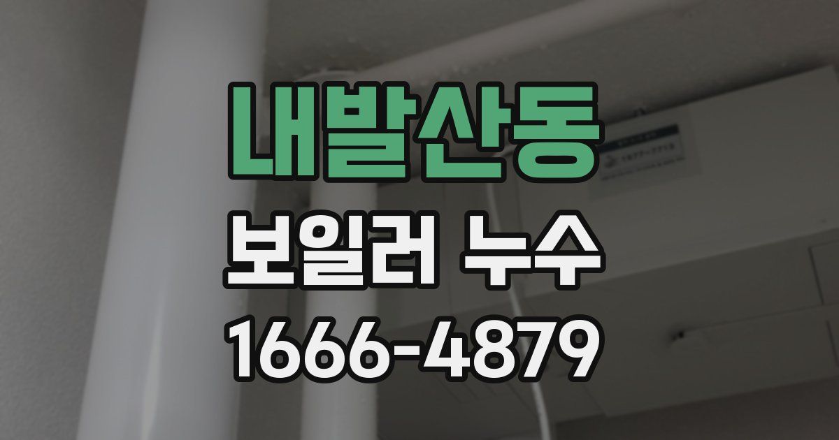 내발산동 보일러 누수