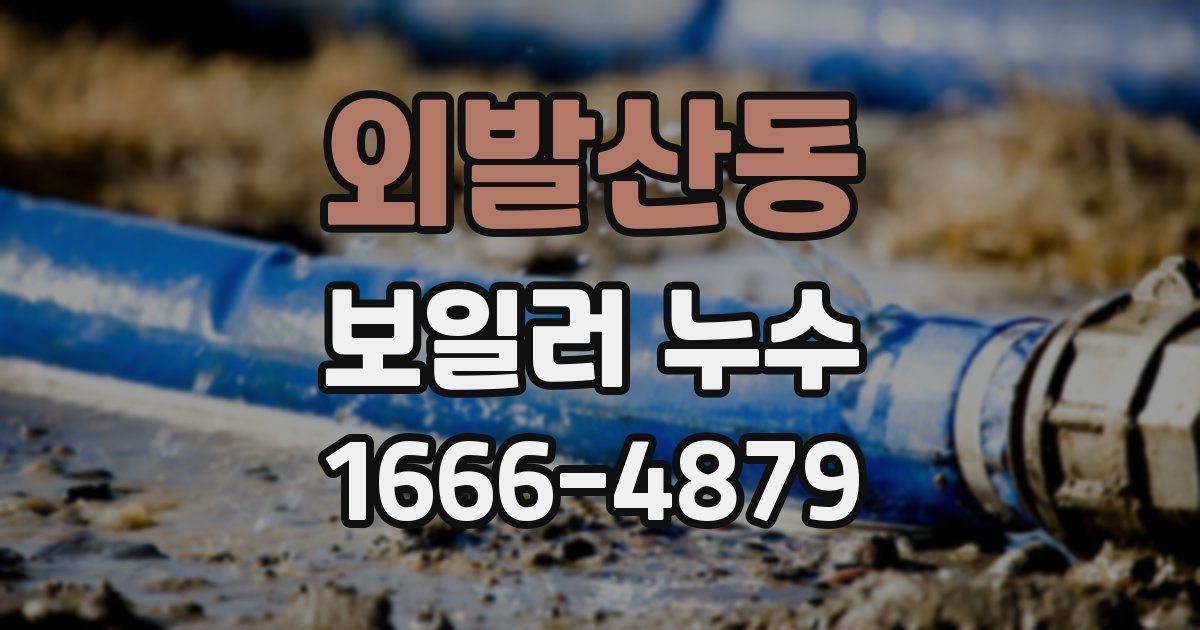 외발산동 보일러 누수