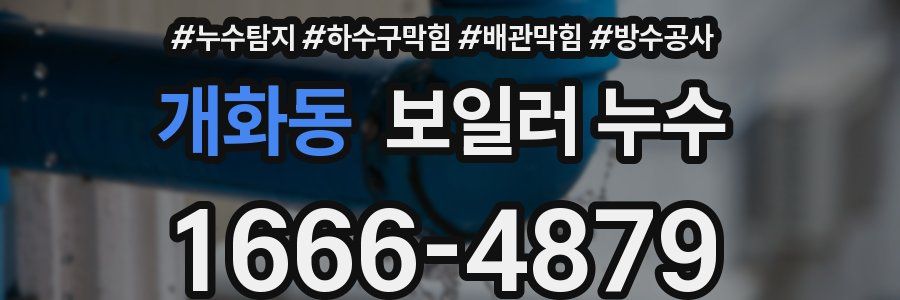 개화동 보일러 누수