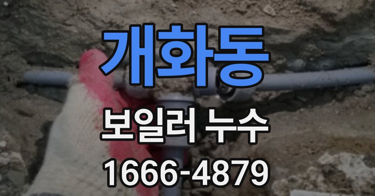 개화동 보일러 누수