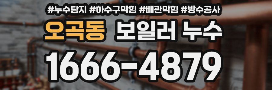오곡동 보일러 누수