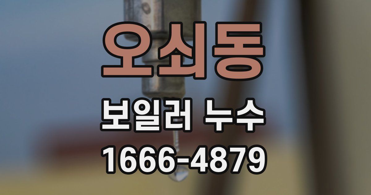 오쇠동 보일러 누수