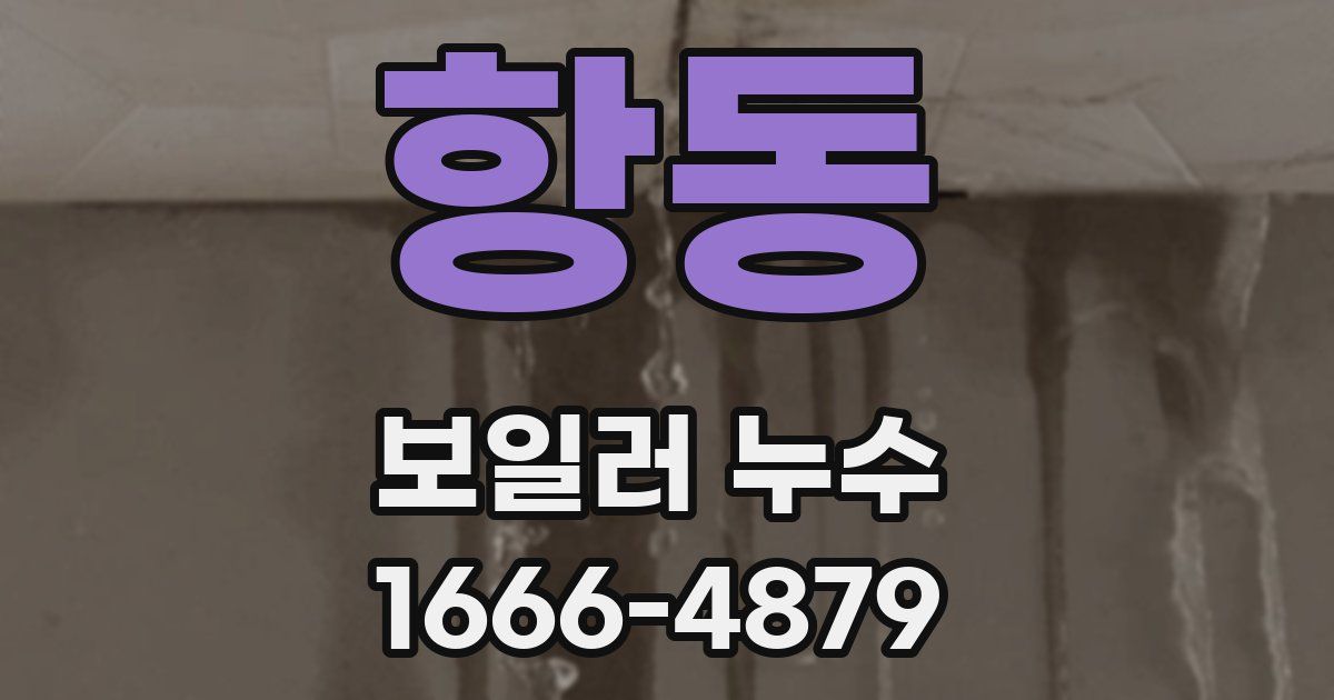 항동 보일러 누수