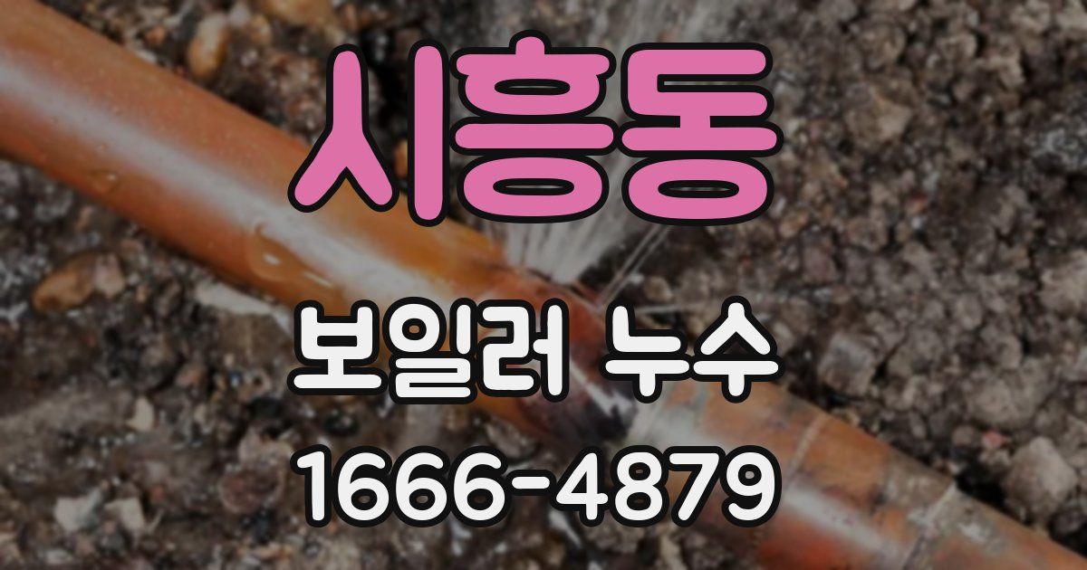 시흥동 보일러 누수