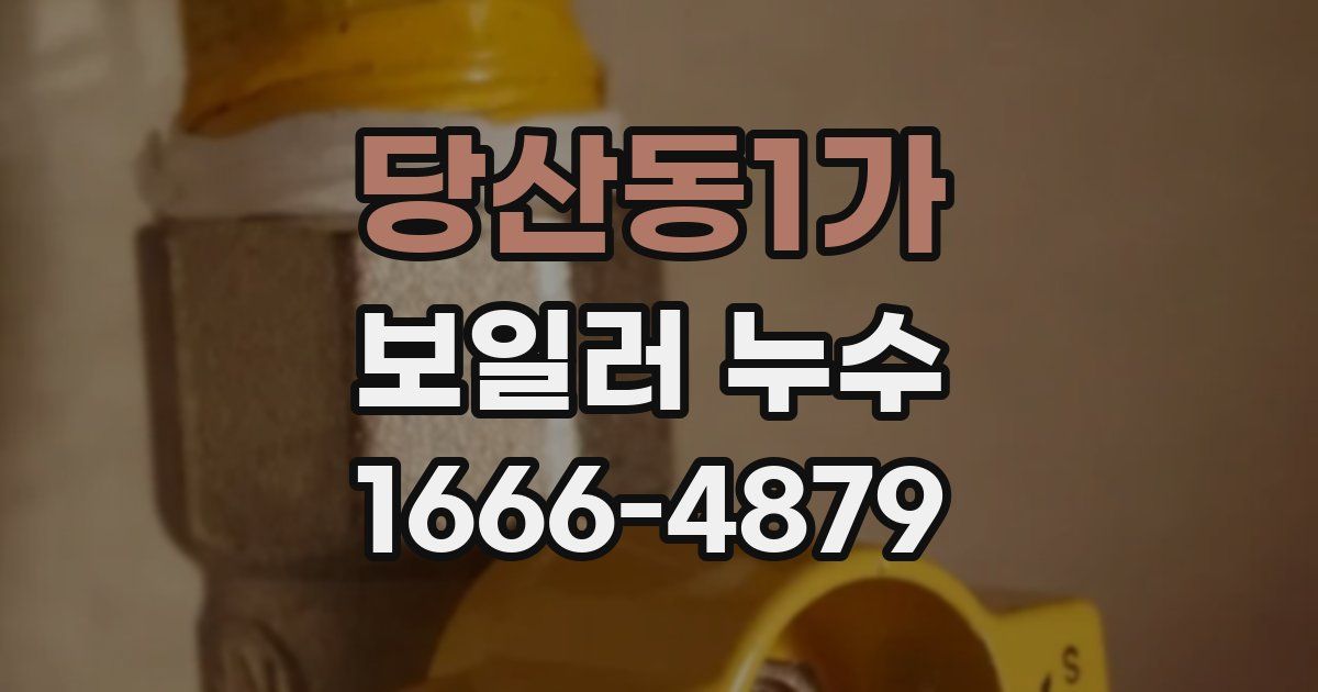 당산동1가 보일러 누수