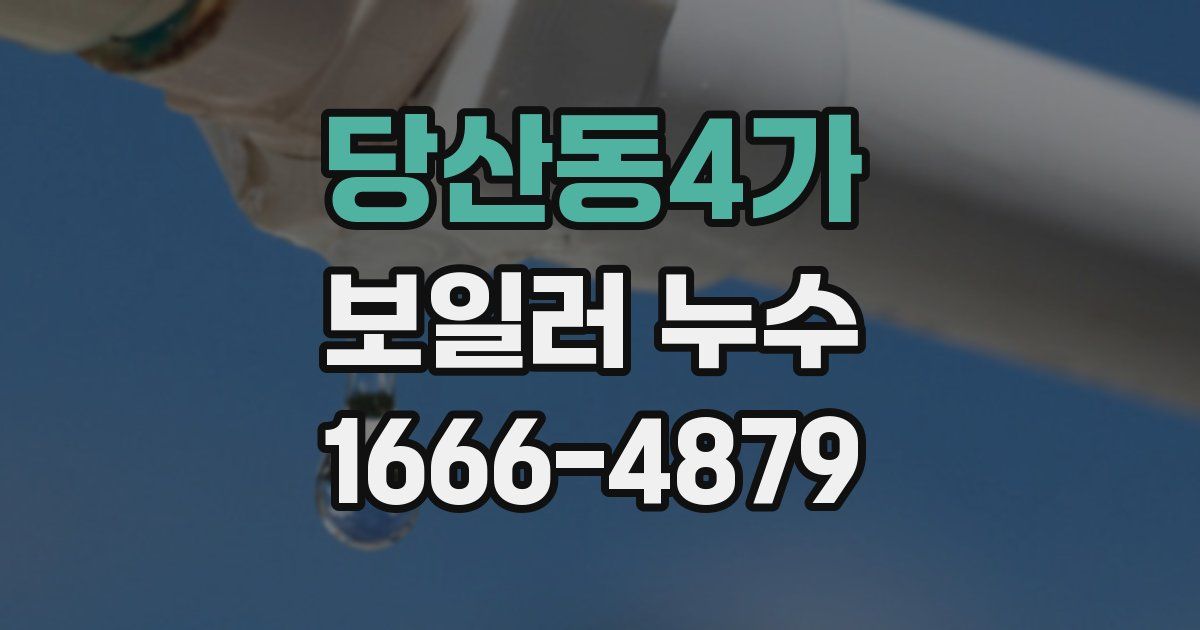 당산동4가 보일러 누수